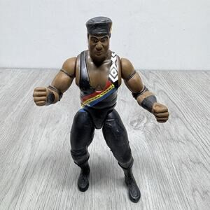 1997 WWE/WWF Jakks Pacific Bone Crunching Farooq Ron Simmons Wrestling Figure